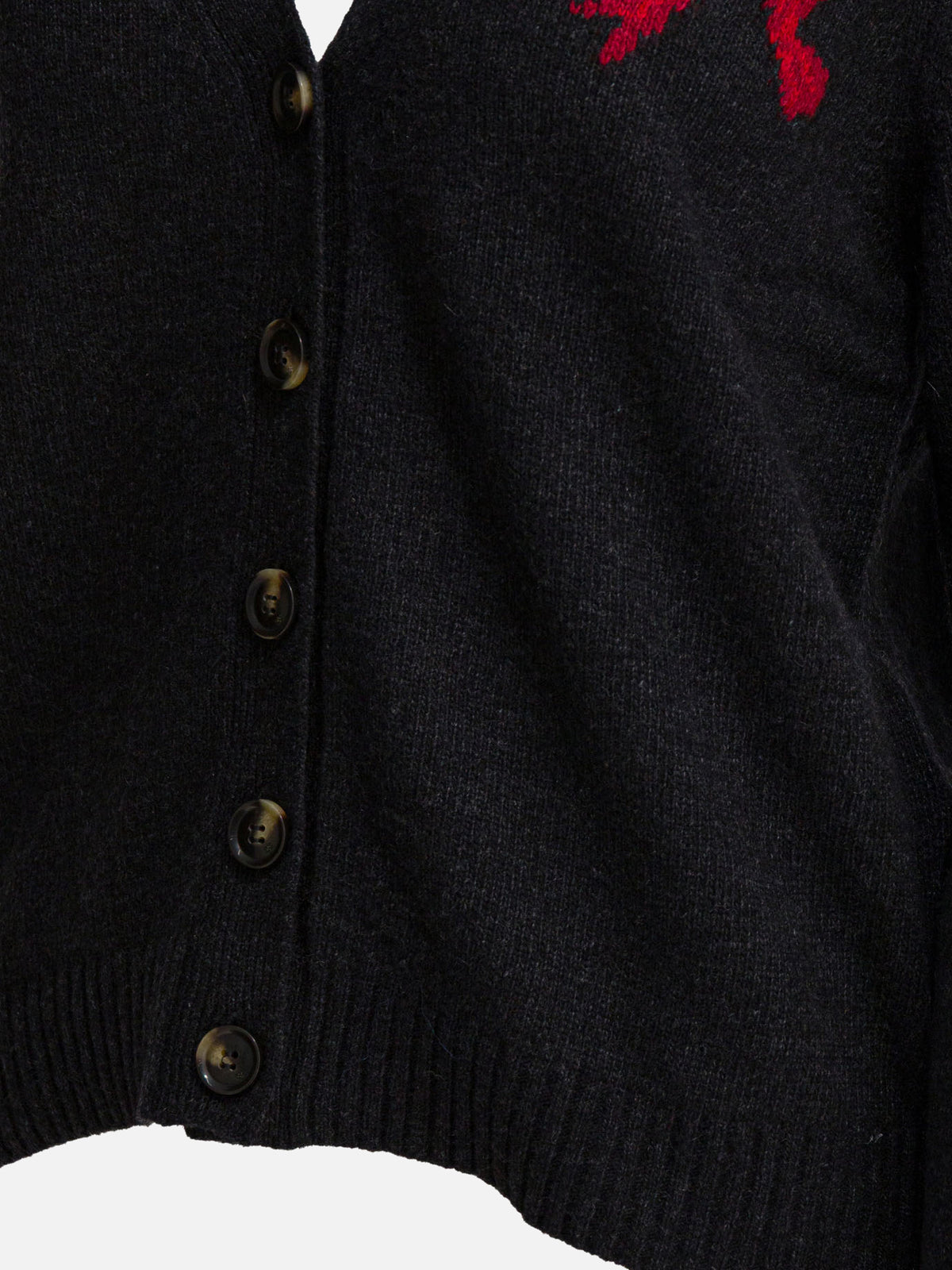 Ganni Wool blend cardigan Black