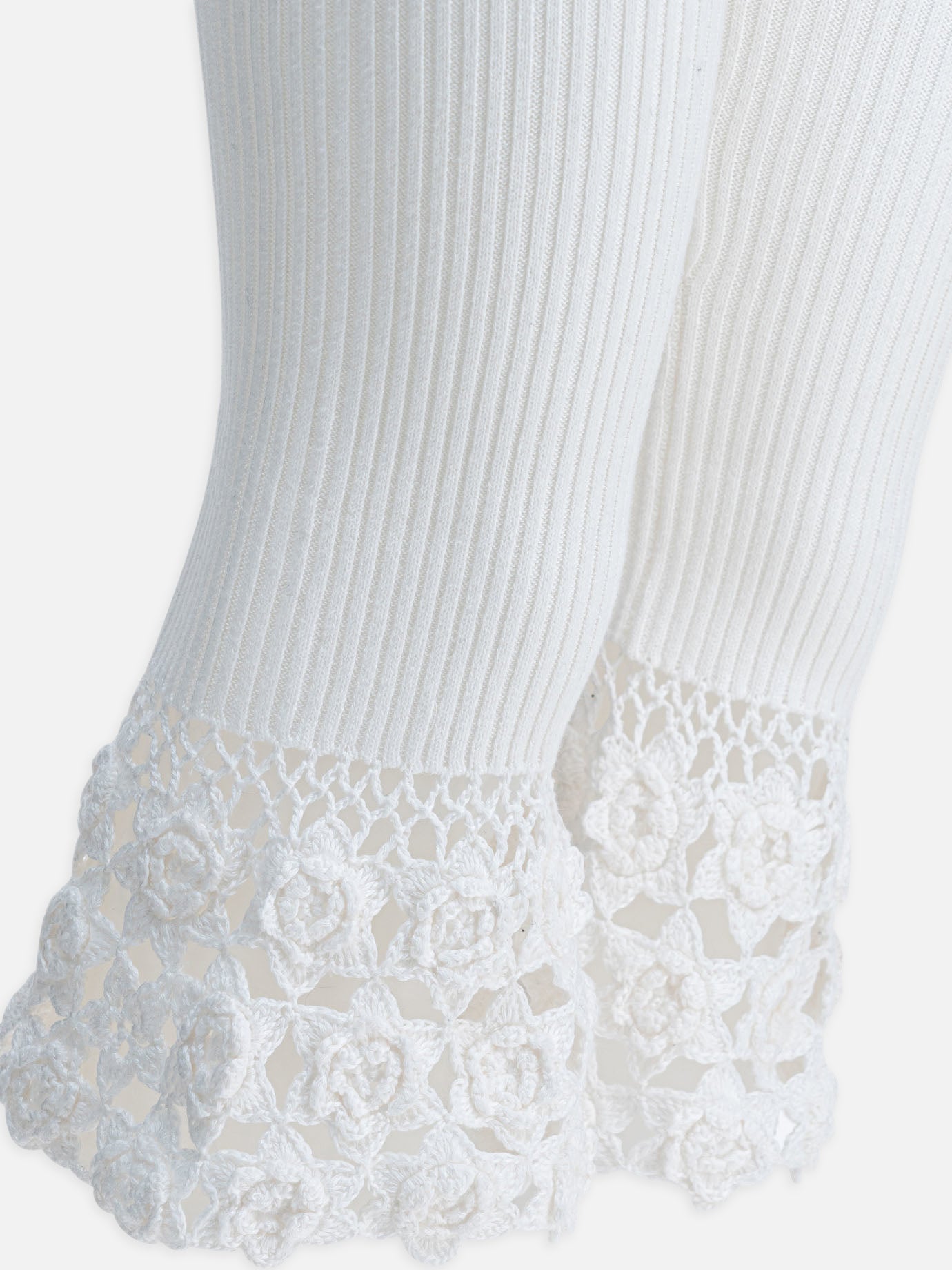 Leggings Solid colour White - Ganni Women | PDP | VIETTI Online Store | Zoom-Modal_4