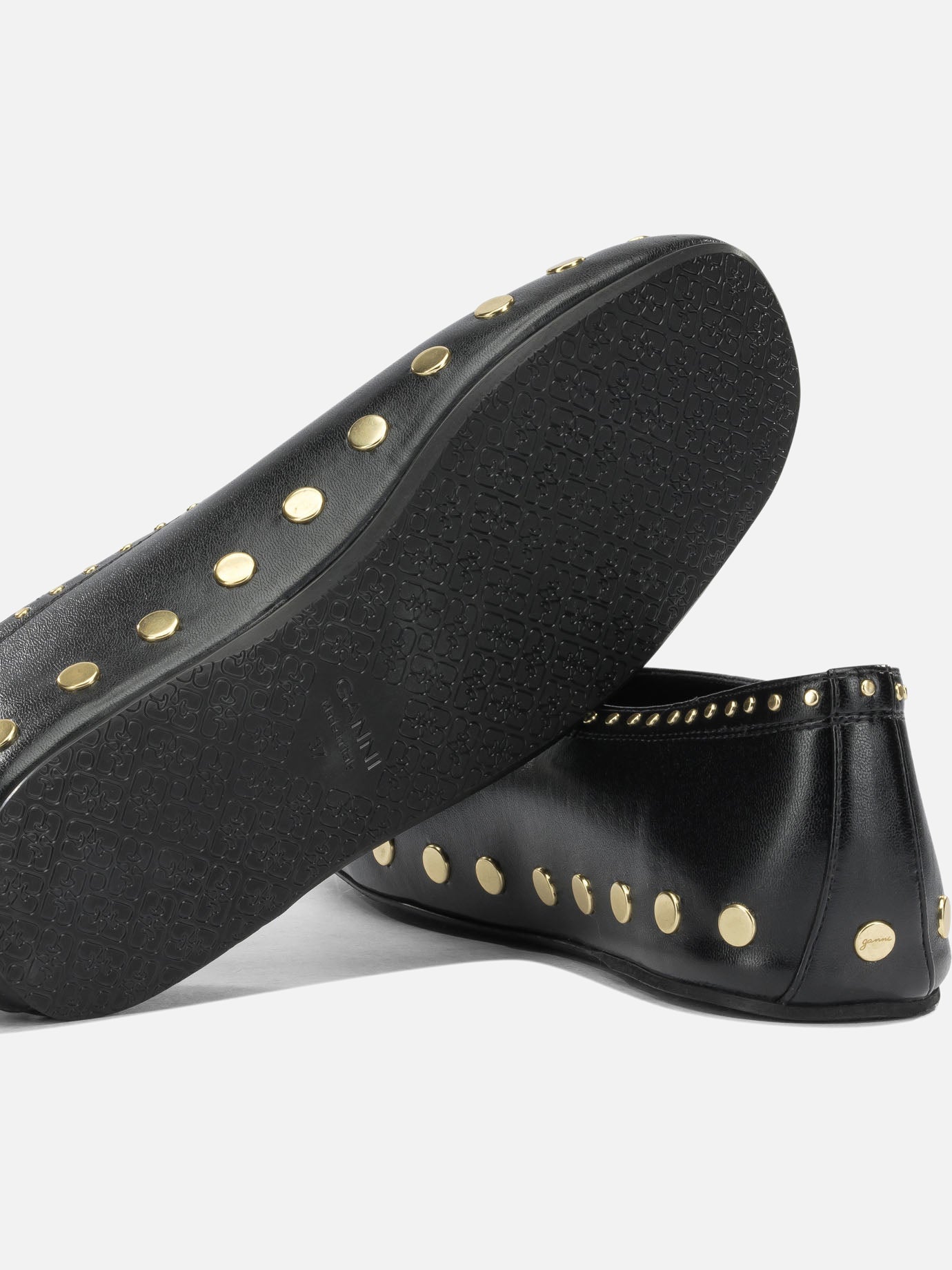 Ballerine classiche 51% cotton 49% bio-based polyurethane Nero - Ganni Donna | PDP | VIETTI Online Store | Zoom-Modal_5