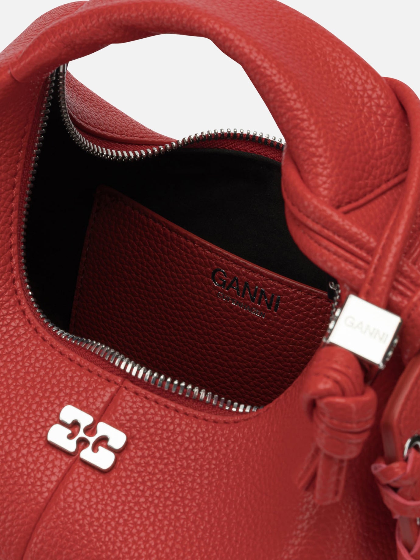 Small bags 52% recycled polyester 48% polyurethane Red - Ganni Women | PDP | VIETTI Online Store | Zoom-Modal_5