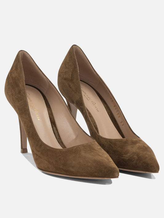 Pumps 100% suede leather - 100% calf leather Brown - Gianvito Rossi Women | PLP | VIETTI Online Store | 2