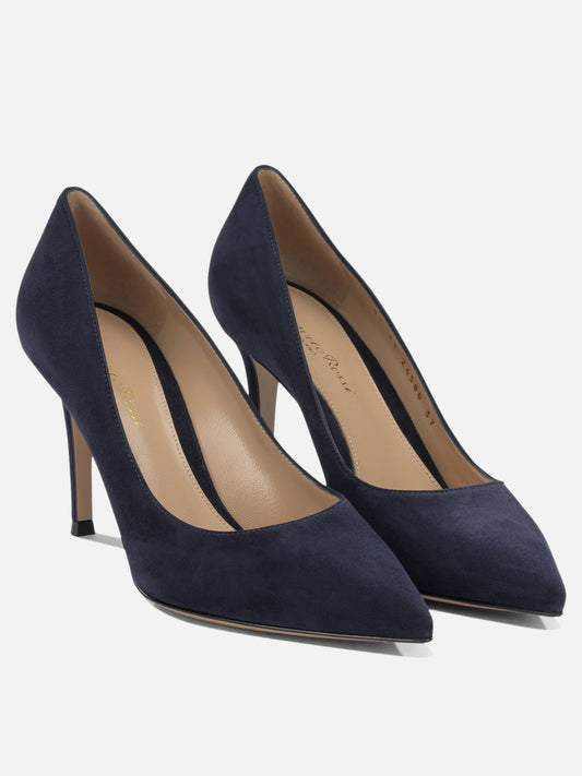 Pumps 100% suede leather - 100% calf leather Blue - Gianvito Rossi Women | PLP | VIETTI Online Store | 2