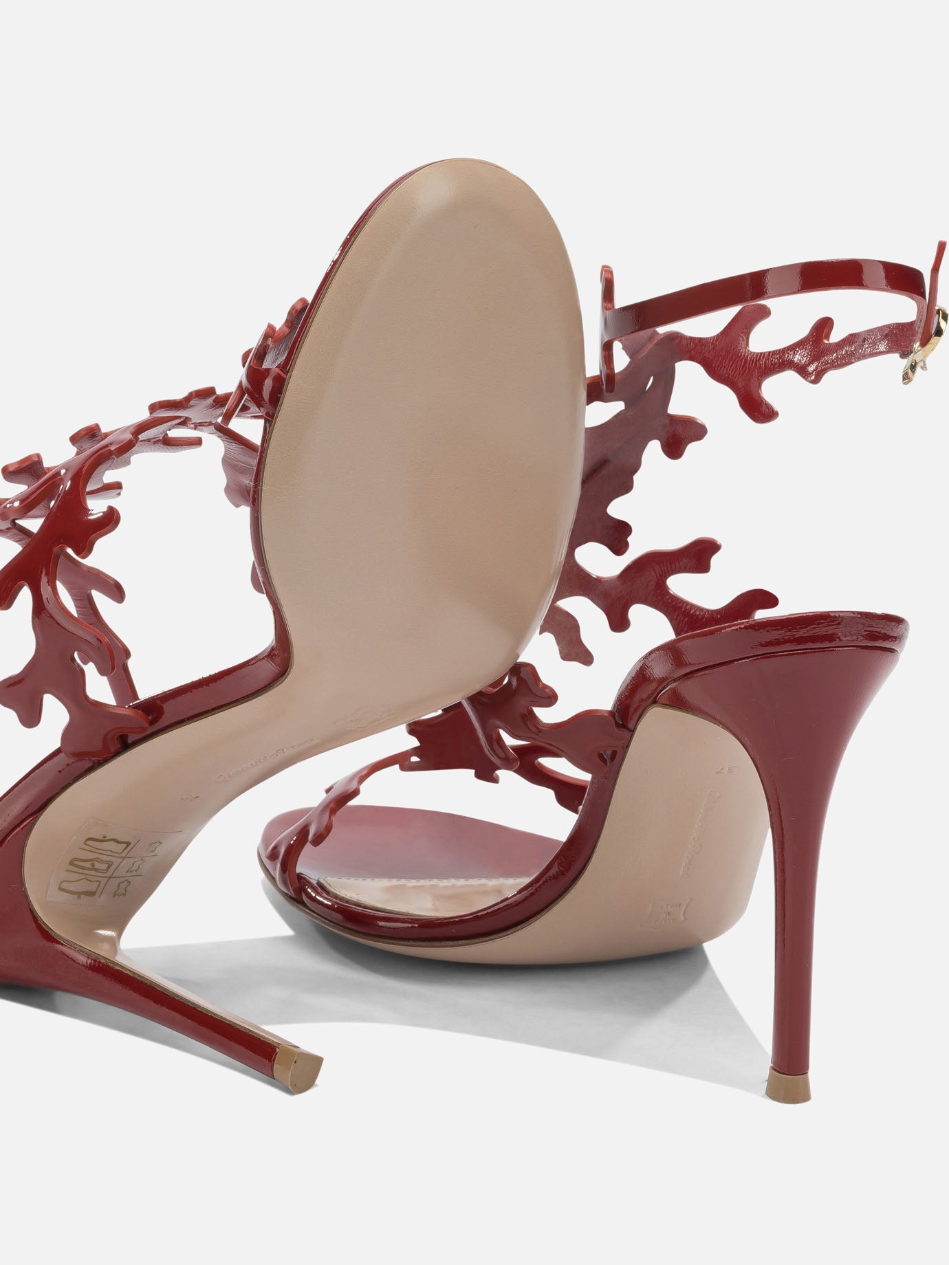 Heeled sandals 100% lamb leather - 100% calf leather Red - Gianvito Rossi Women | PDP | VIETTI Online Store | Zoom-Modal_5