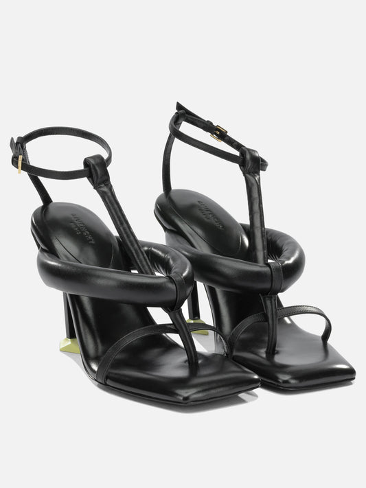 Heeled sandals 100% calf leather - 100% lamb leather Black - Givenchy Women | PLP | VIETTI Online Store | 2