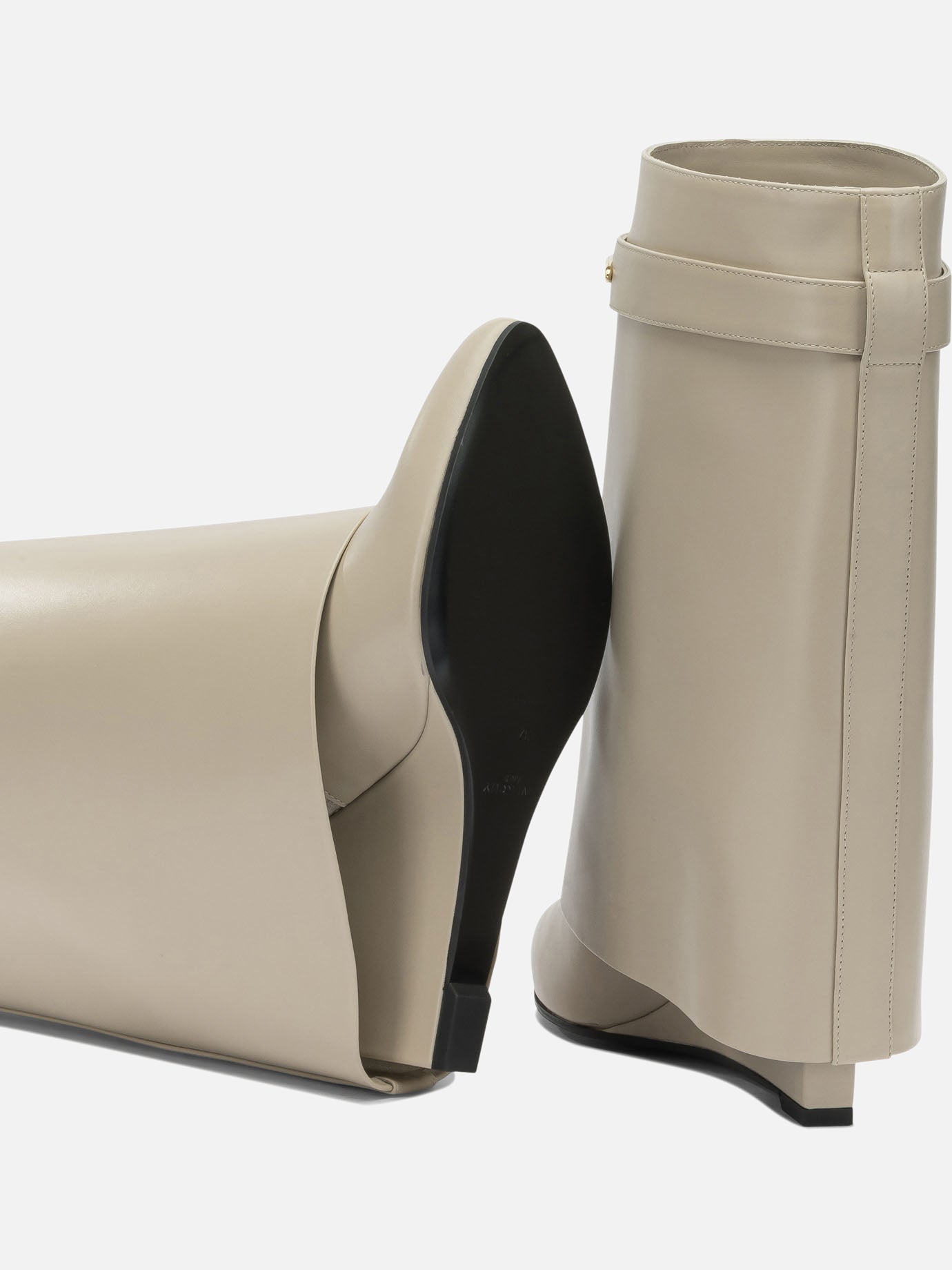 Pull-on boots 100% calf leather Beige - Givenchy Women | PDP | VIETTI Online Store | Zoom-Modal_5