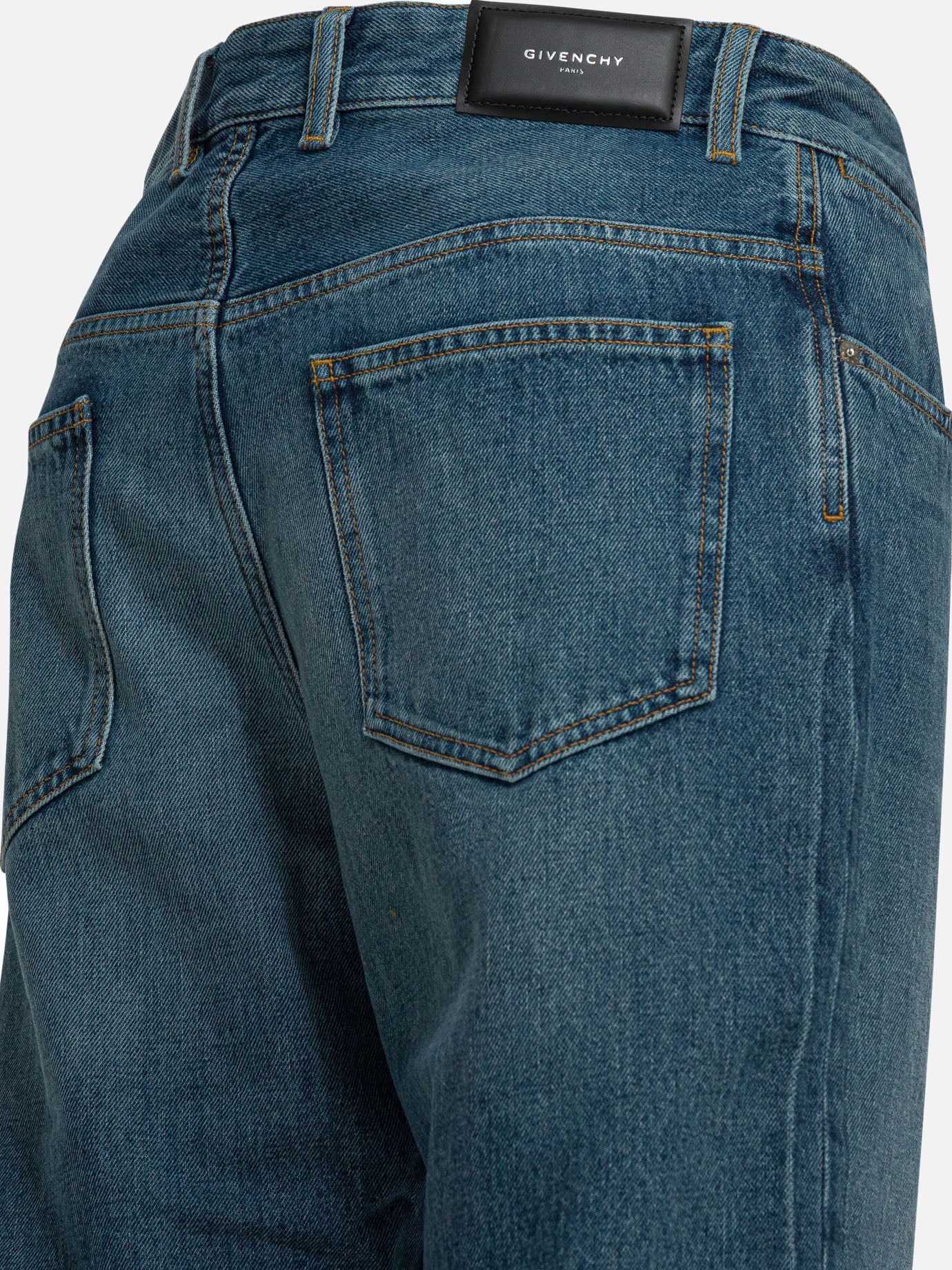 Straight-leg jeans Solid colour Blue - Givenchy Men | PDP | VIETTI Online Store | Zoom-Modal_4
