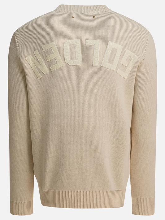 Golden Goose "Golden" crewneck sweater Beige