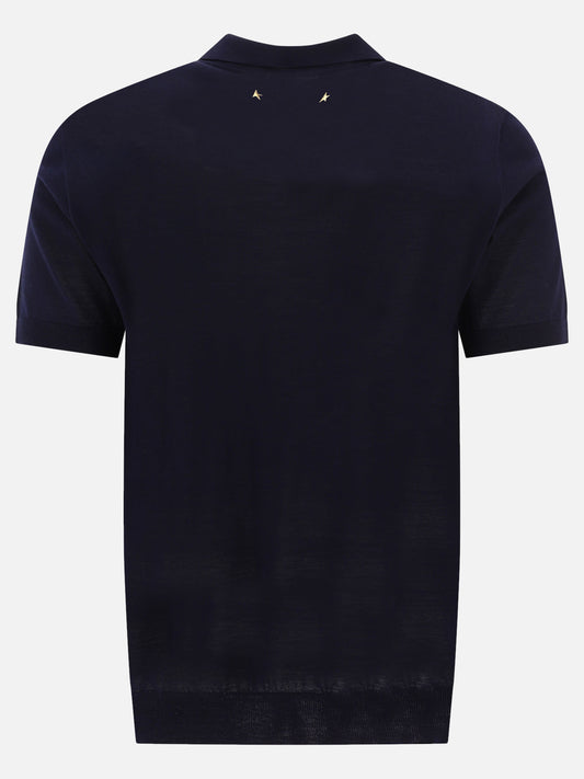 Polo shirts with buttons Solid colour Blue - Golden Goose Men | PLP | VIETTI Online Store | 2