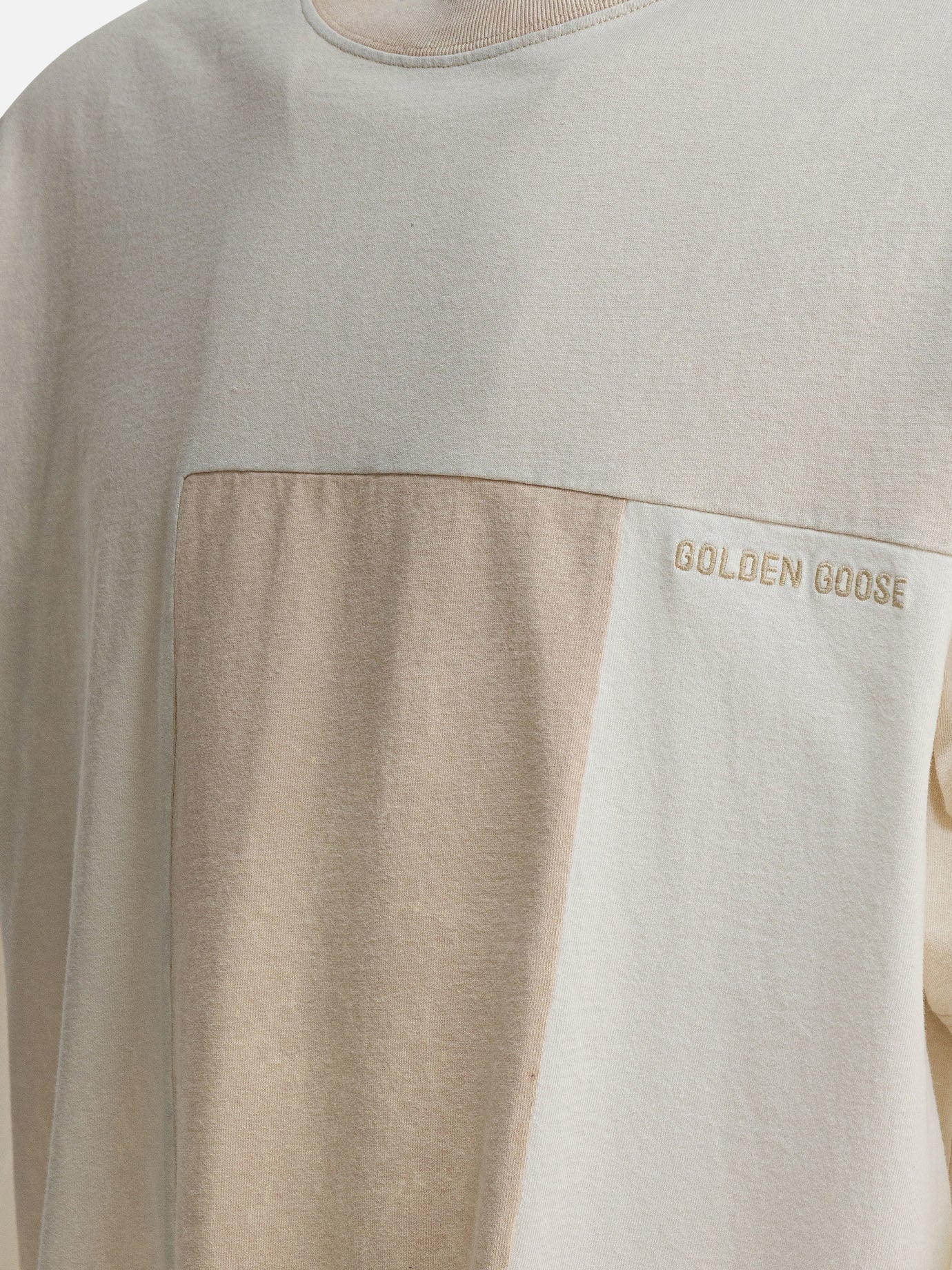 Crewneck t-shirts Patchwork Beige - Golden Goose Men | PDP | VIETTI Online Store | Zoom-Modal_4