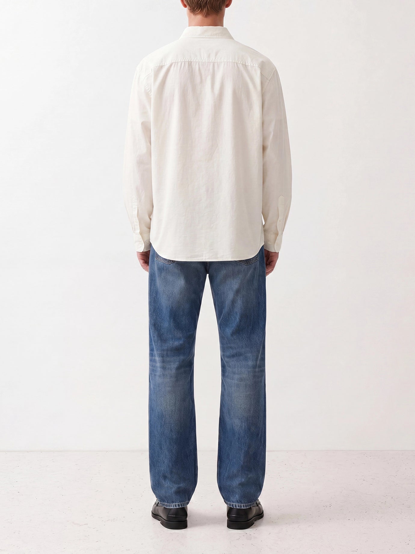 Wide-leg jeans Solid colour Blue - Golden Goose Men | PDP | VIETTI Online Store | Zoom-Modal_6