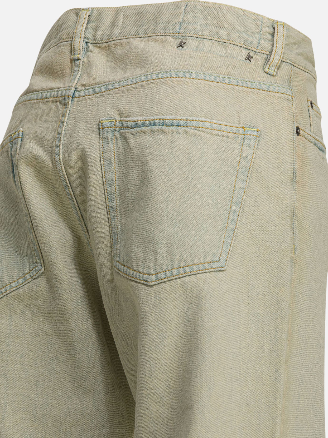 Straight-leg jeans Solid colour Light blue - Golden Goose Men | PDP | VIETTI Online Store | Zoom-Modal_4