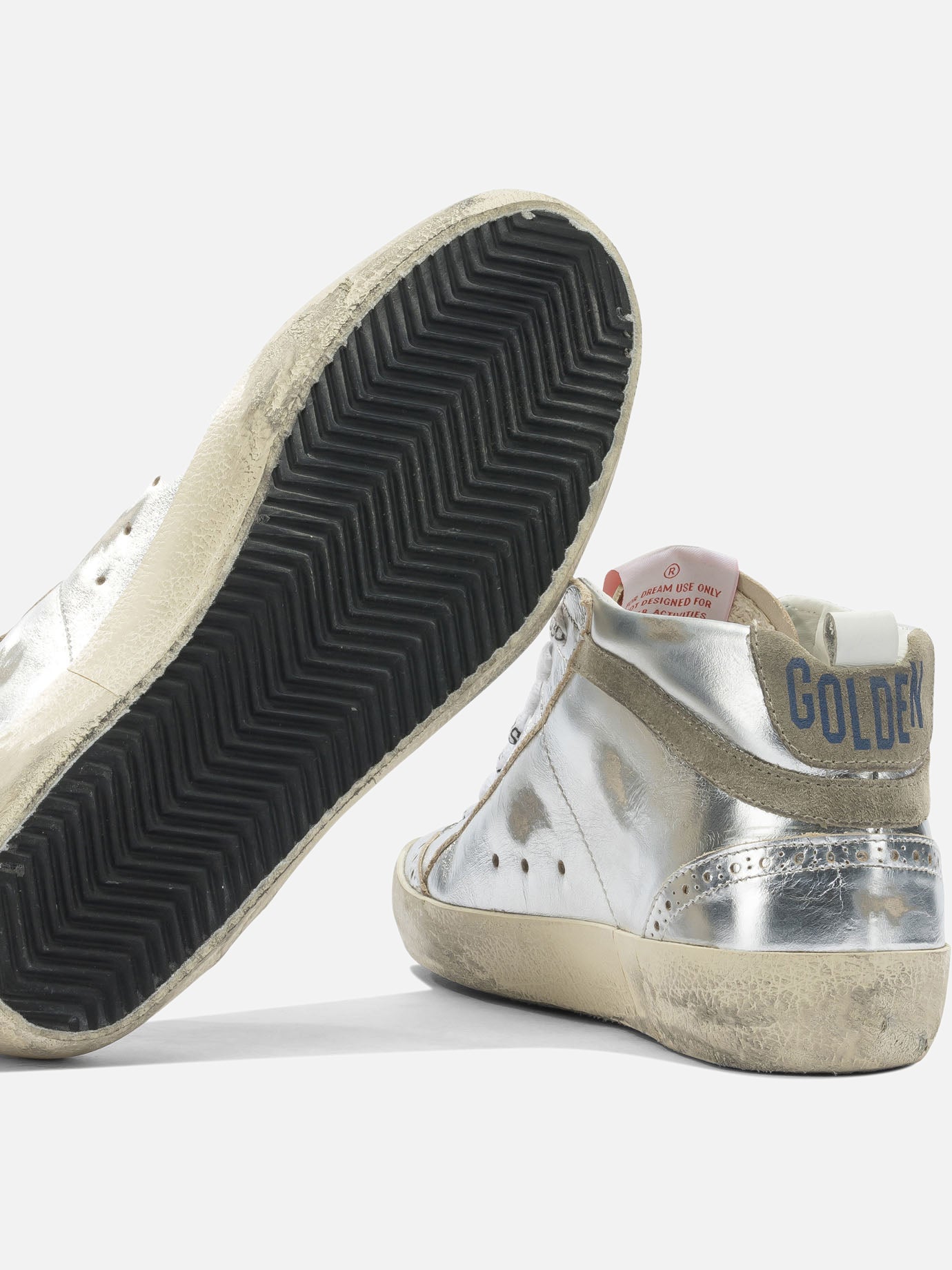 High top sneakers 100% leather - 100% rubber Silver - Golden Goose Women | PDP | VIETTI Online Store | Zoom-Modal_5