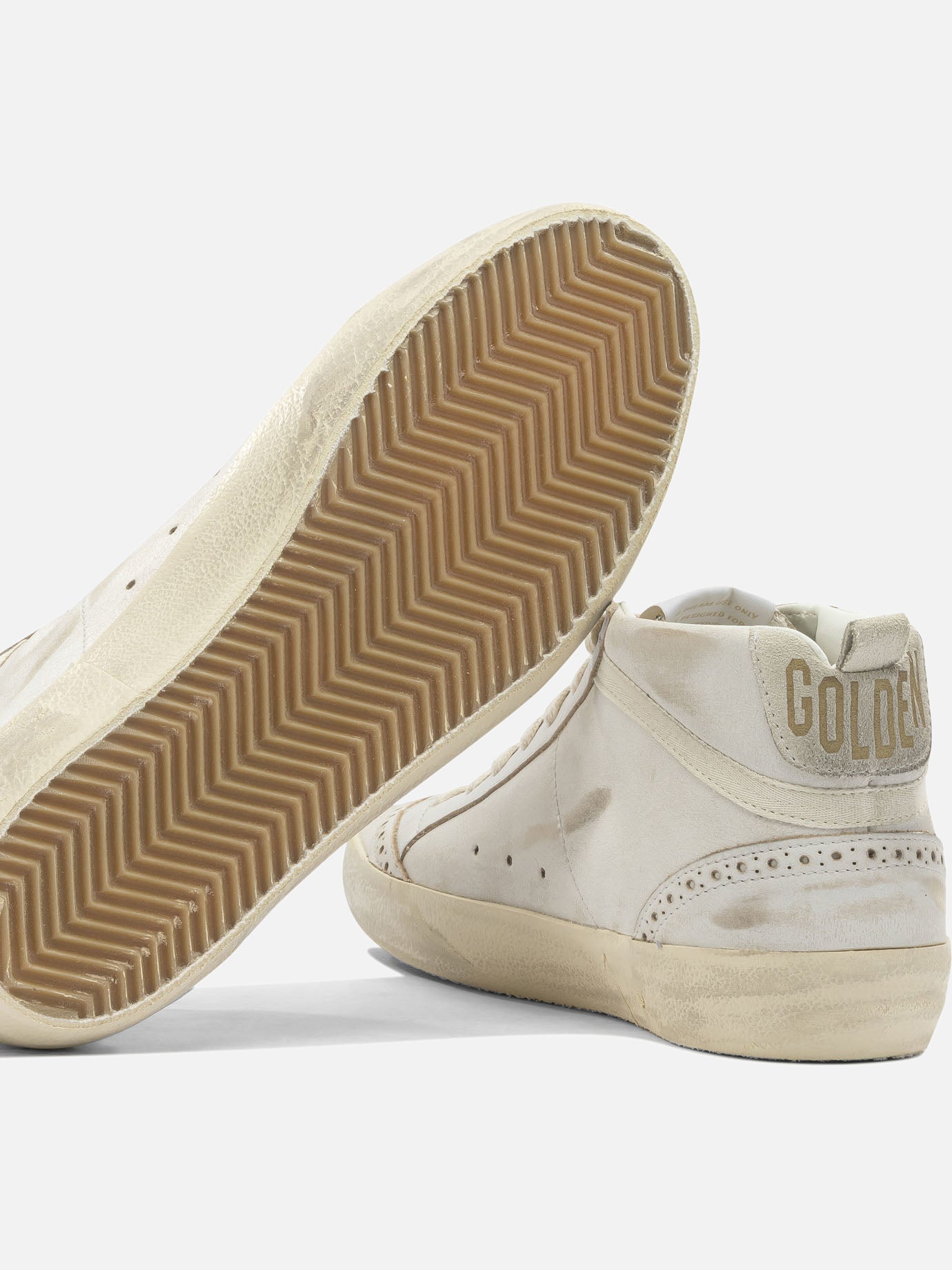High top sneakers 82% cow leather 12% polyethylene 6% cotton - 100% polyester White - Golden Goose Women | PDP | VIETTI Online Store | Zoom-Modal_5