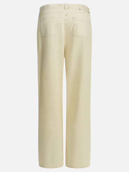 Golden Goose "Melody Boyfriend" Wide Leg Jeans White