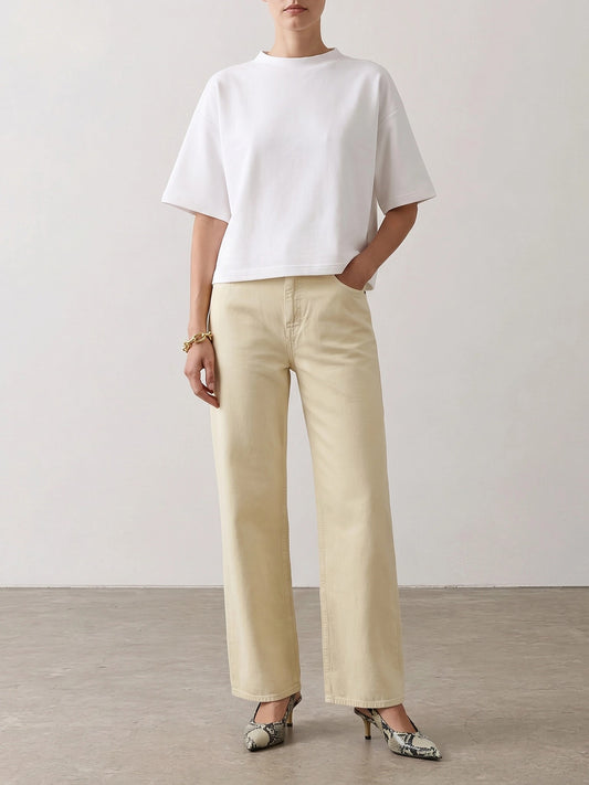 Wide-leg jeans Solid colour White - Golden Goose Women | PLP | VIETTI Online Store | 2