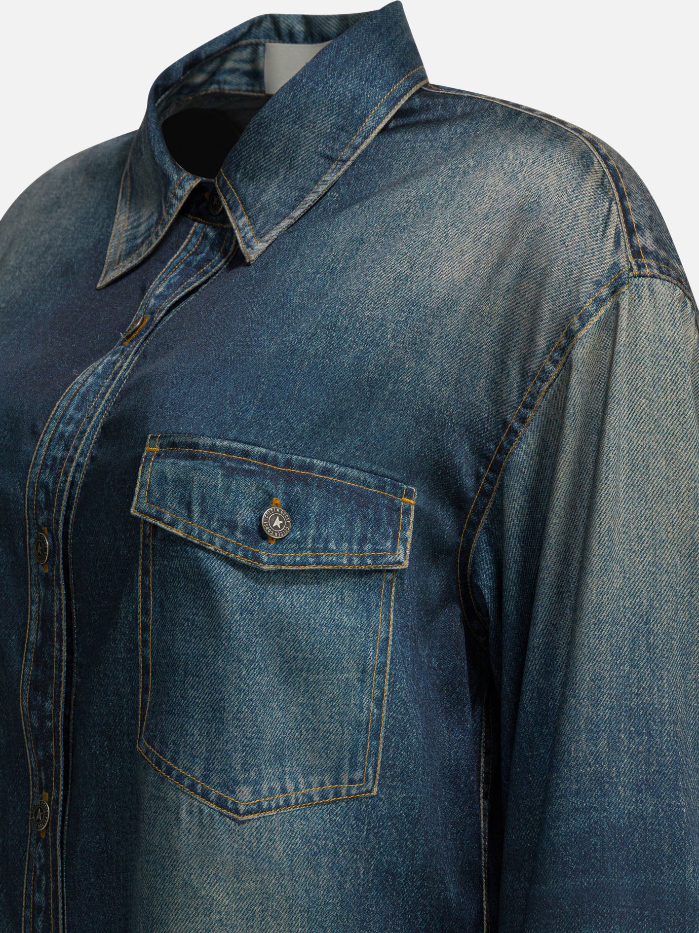 Casual shirts Graphics Blue - Golden Goose Women | PDP | VIETTI Online Store | Zoom-Modal_4