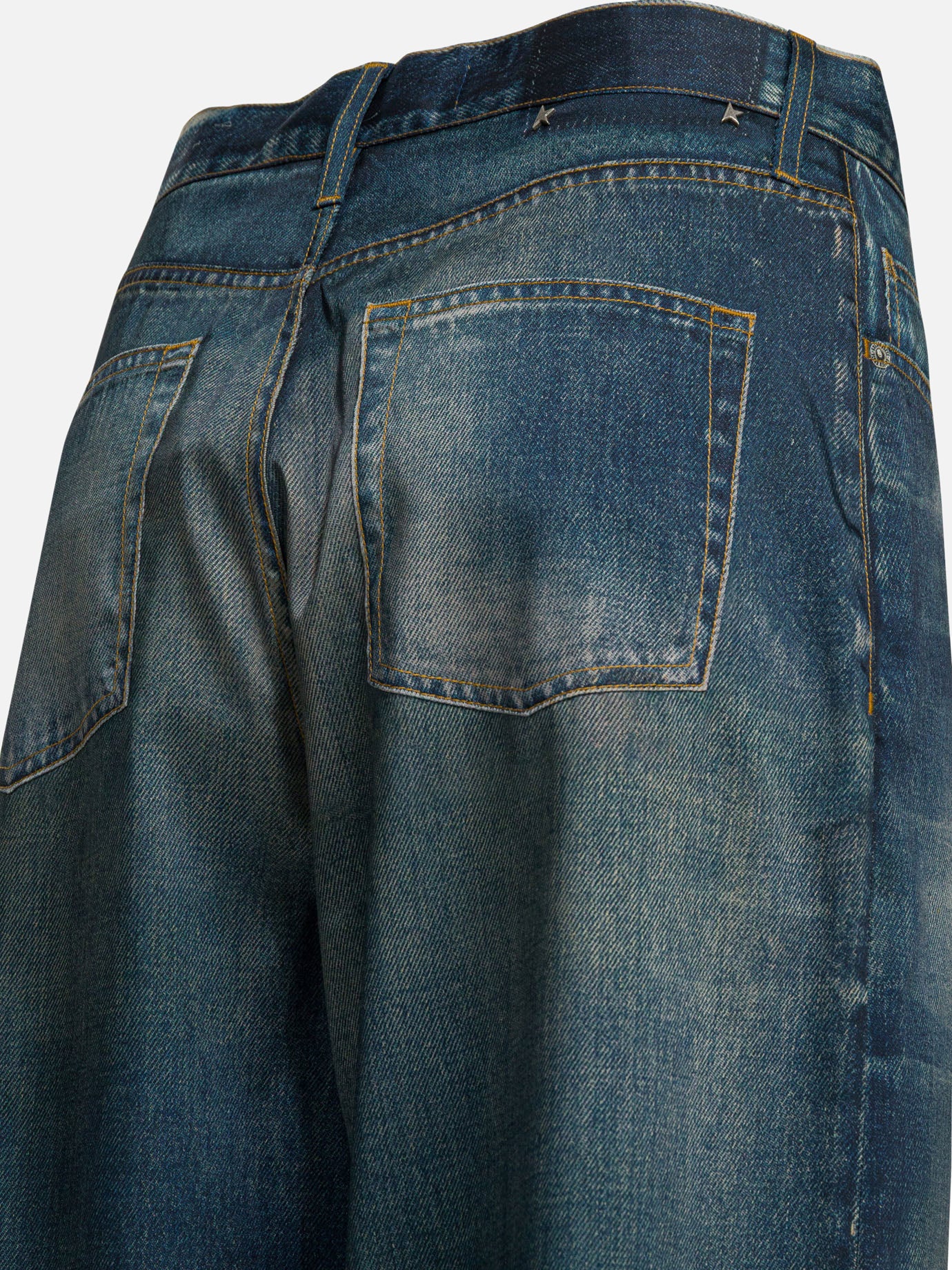 Straight-leg jeans Solid colour Blue - Golden Goose Women | PDP | VIETTI Online Store | Zoom-Modal_4