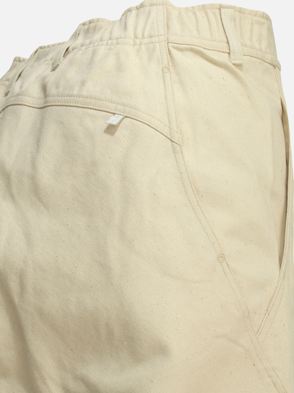 Goldwin "0 Helicoid" wide leg jeans White