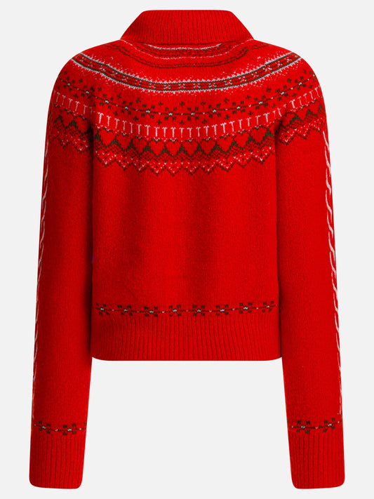 Guest in Residence "Cloud Chalet" Cardigan Red