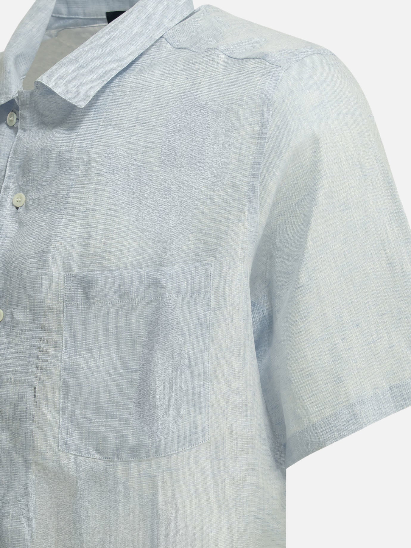 Casual shirts Solid colour Light blue - Herno Men | PDP | VIETTI Online Store | Zoom-Modal_4