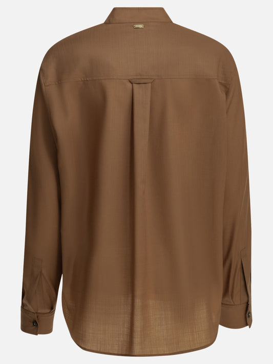 Casual shirts Solid colour Brown - Herno Women | PLP | VIETTI Online Store | 2