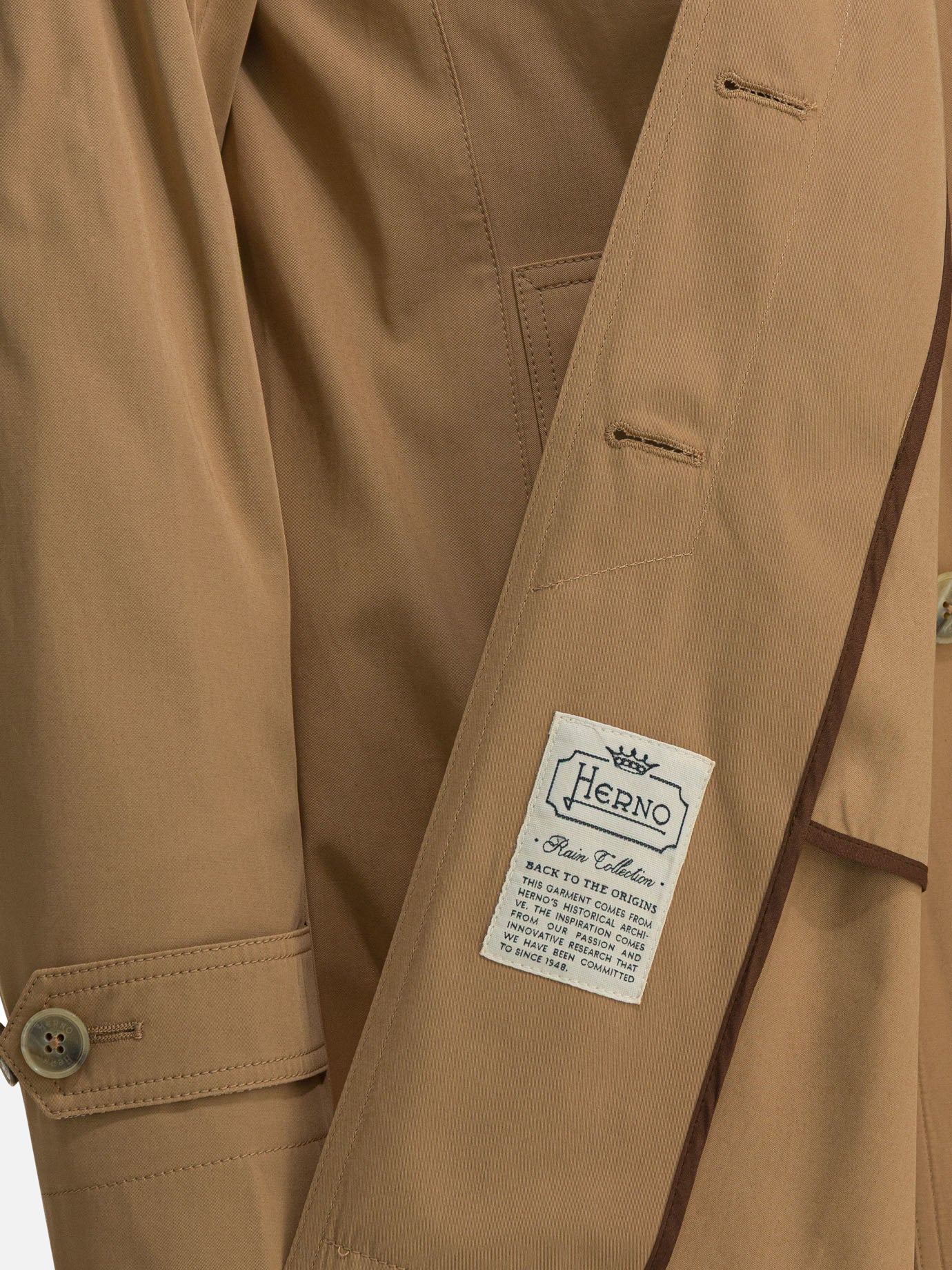 Raincoats & Trench coats Solid colour Brown - Herno Women | PDP | VIETTI Online Store | Zoom-Modal_4
