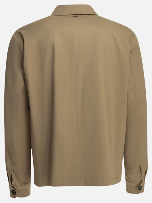 Overshirt jackets Solid colour Beige - Herno Men | PLP | VIETTI Online Store | 2