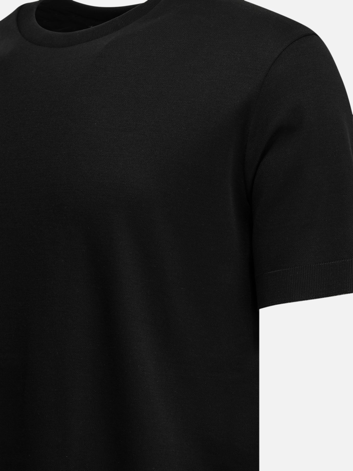 Crewneck t-shirts Solid colour Black - Herno Men | PDP | VIETTI Online Store | Zoom-Modal_4