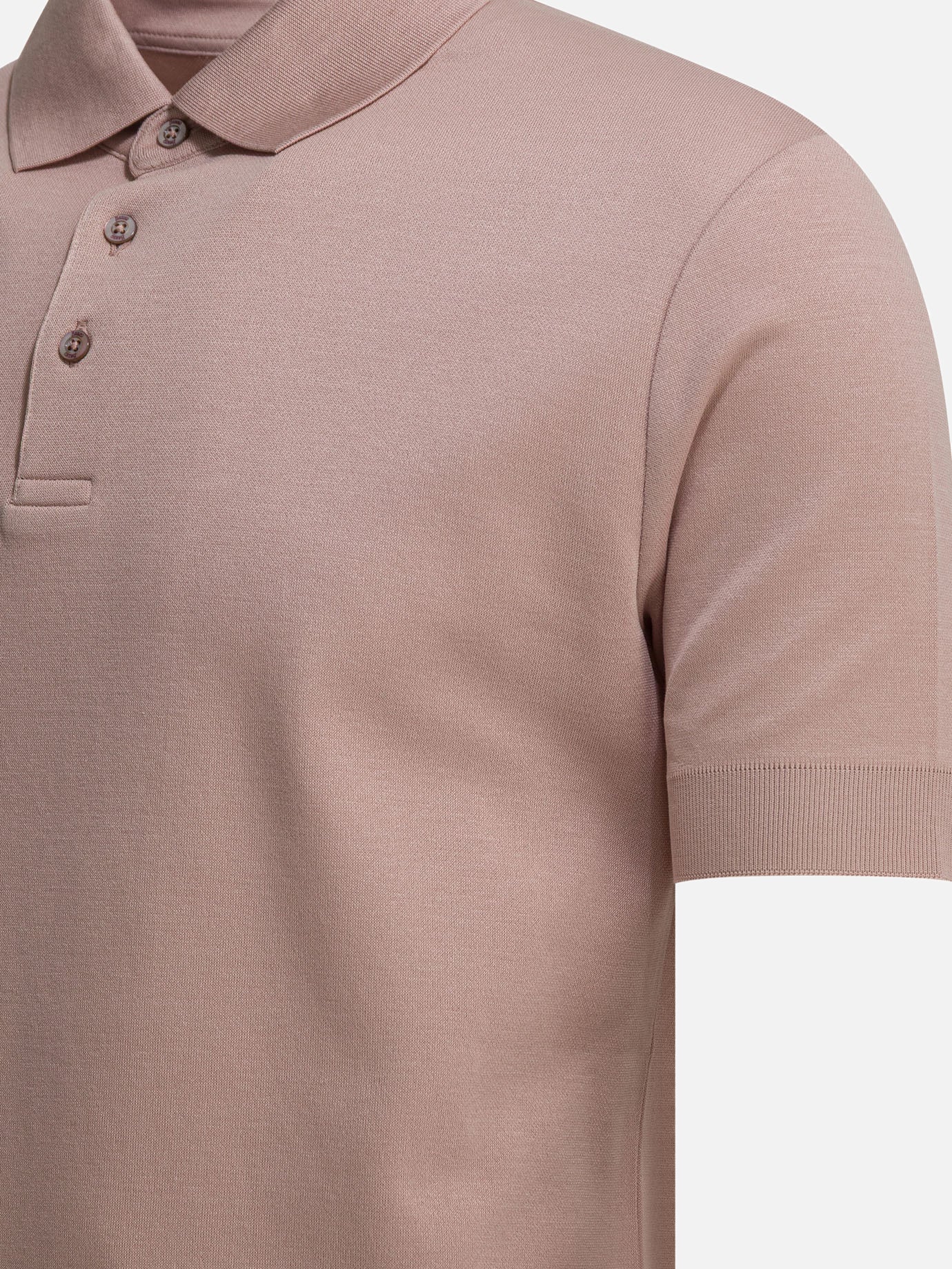 Polo shirts with buttons Solid colour Pink - Herno Men | PDP | VIETTI Online Store | Zoom-Modal_4