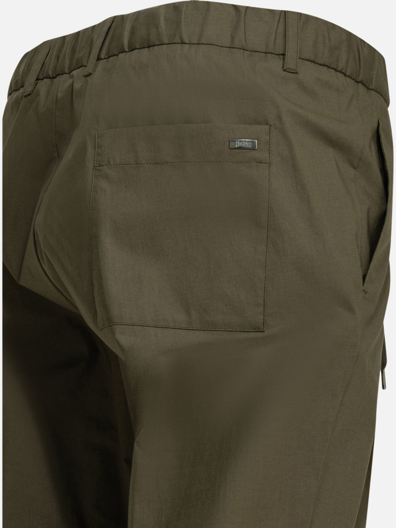 Leisure trousers Solid colour Green - Herno Men | PDP | VIETTI Online Store | Zoom-Modal_4