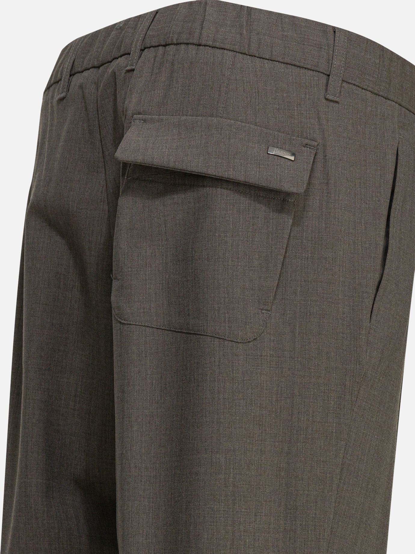 Herno Virgin wool pants Grey