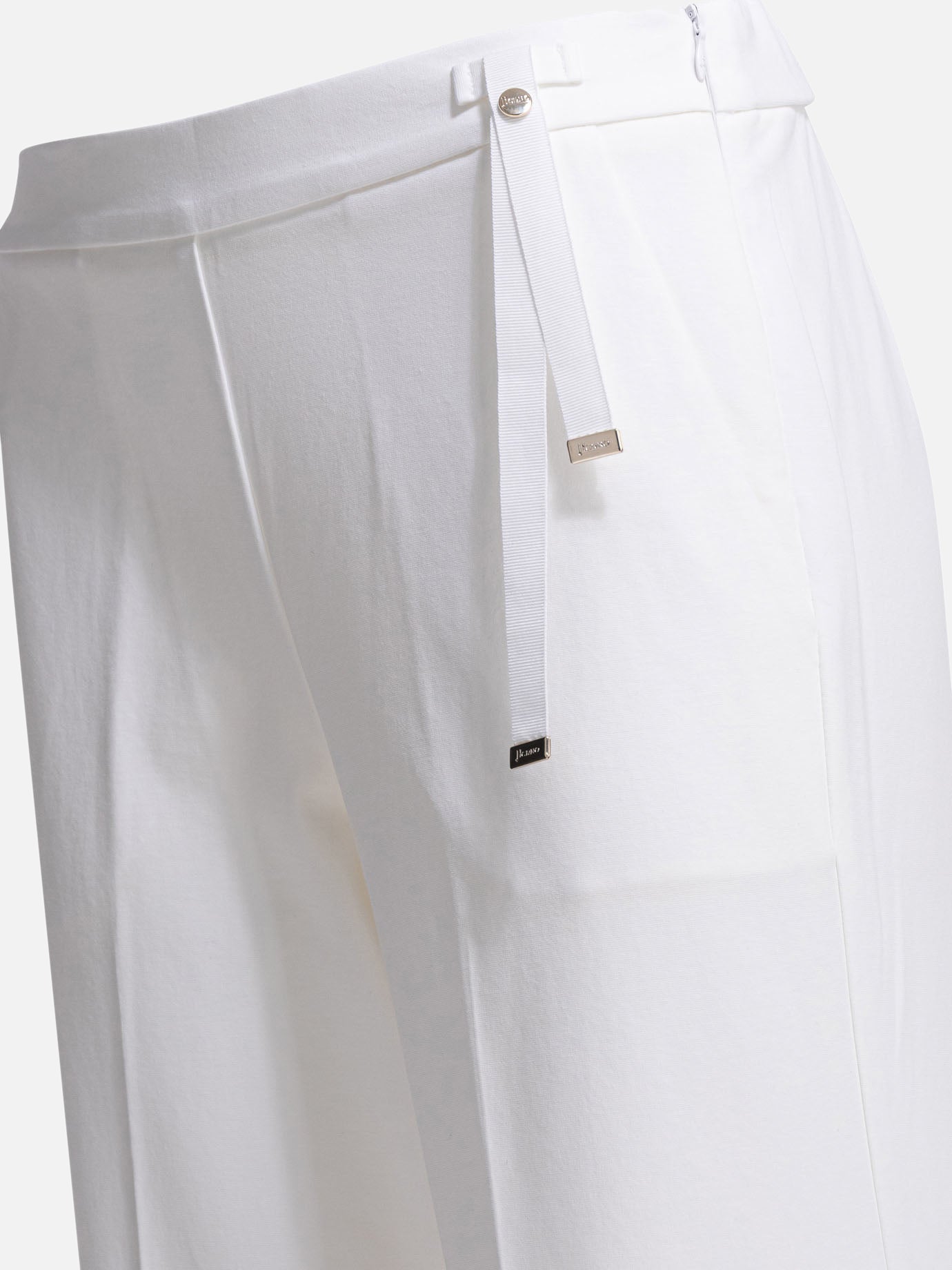 Leisure trousers Solid colour White - Herno Women | PDP | VIETTI Online Store | Zoom-Modal_4