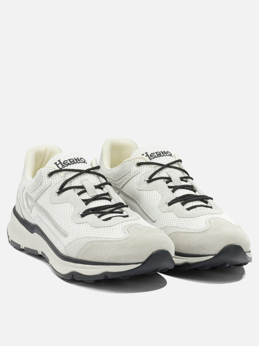 Low top sneakers 65% polyester 35% polyamide - 80% ethylene vinyl acetate 20% rubber White - Herno Men | PDP | VIETTI Online Store | 2