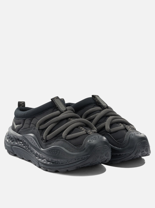 Low top sneakers 100% fabric - 100% rubber Black - Hoka Men | PLP | VIETTI Online Store | 2