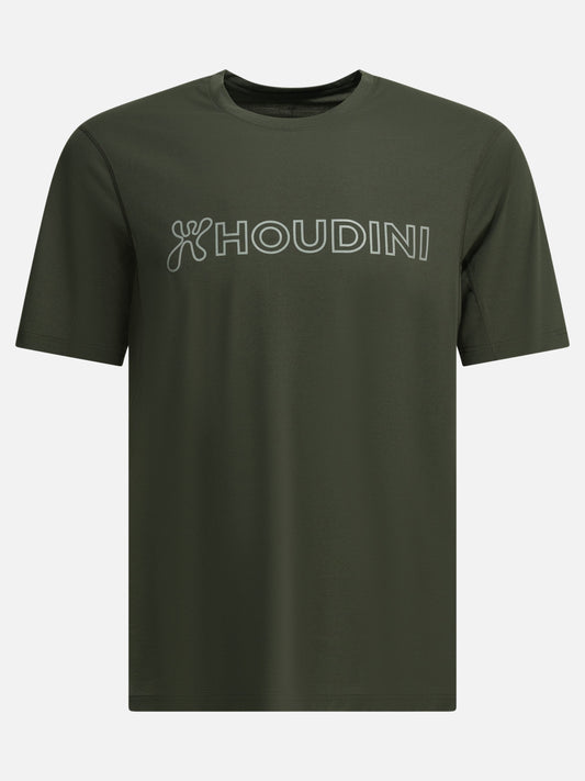 Houdini Sportswear "Pace Air Message" crewneck T-shirt Green
