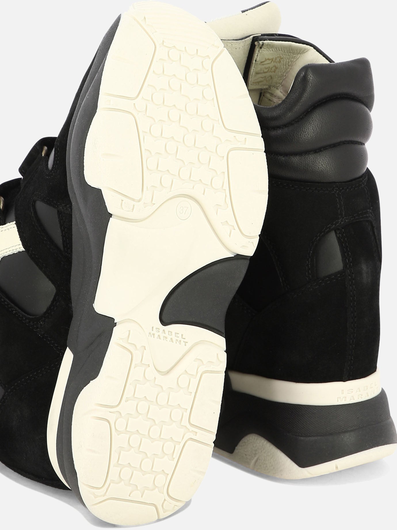 High top sneakers 100% calf leather - 100% rubber Black - Isabel Marant Women | PDP | VIETTI Online Store | Zoom-Modal_5