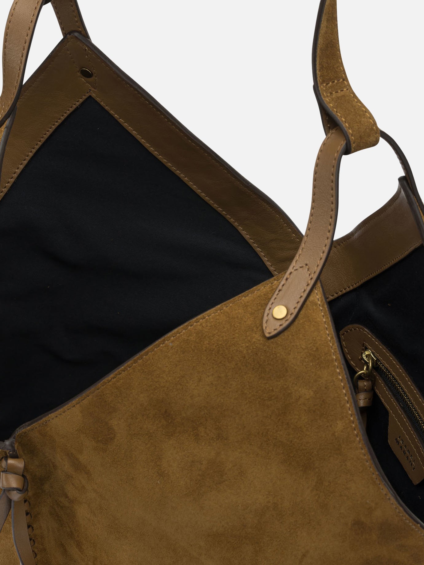 Large bags 100% calf leather - Secondary fabric: 100% cow leather - Other fabric: 100% cotton Brown - Isabel Marant Women | PDP | VIETTI Online Store | Zoom-Modal_5