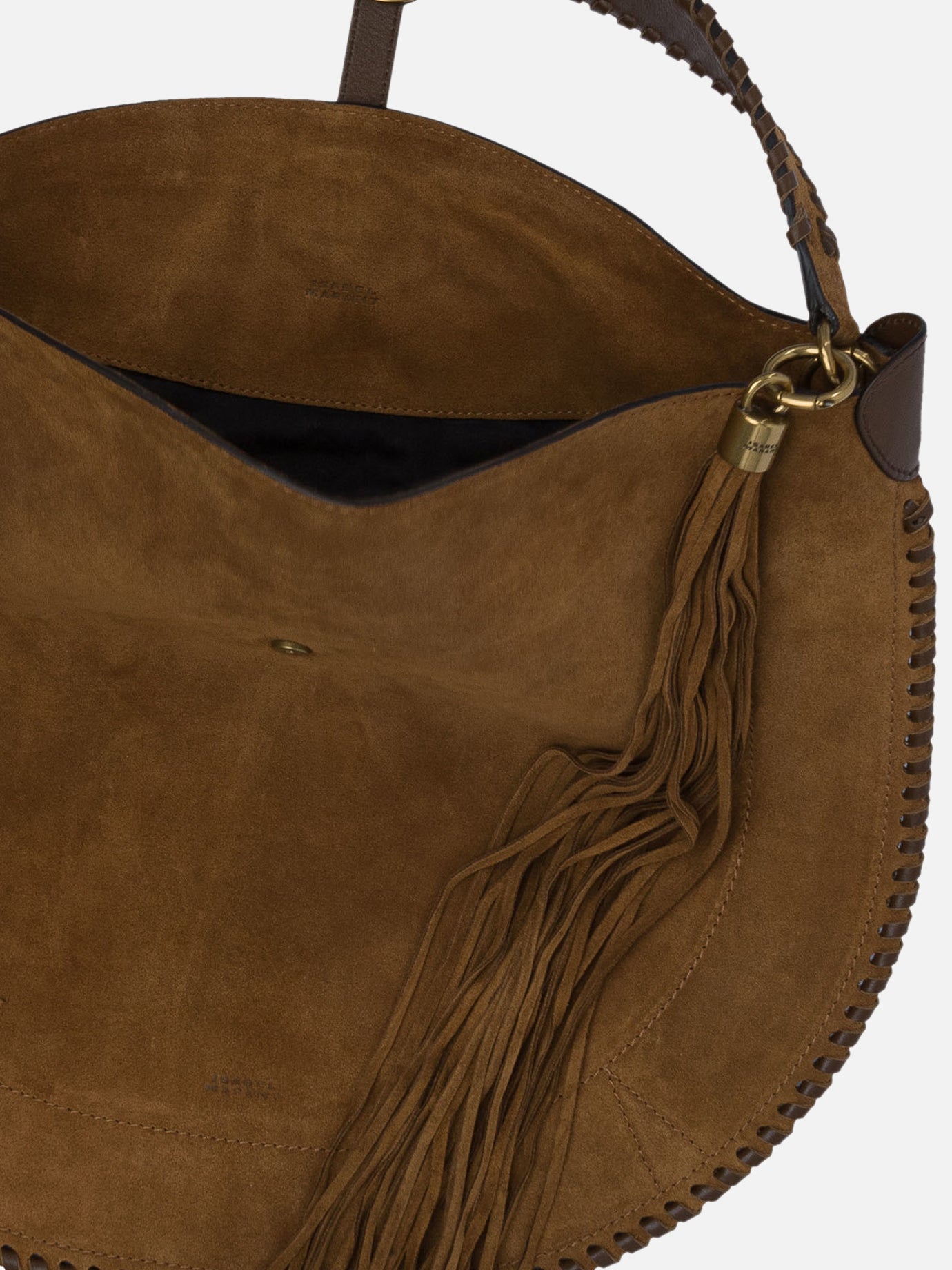 Medium bags 100% calf leather - Secondary fabric: 100% cow leather - Other fabric: 100% cotton Brown - Isabel Marant Women | PDP | VIETTI Online Store | Zoom-Modal_4