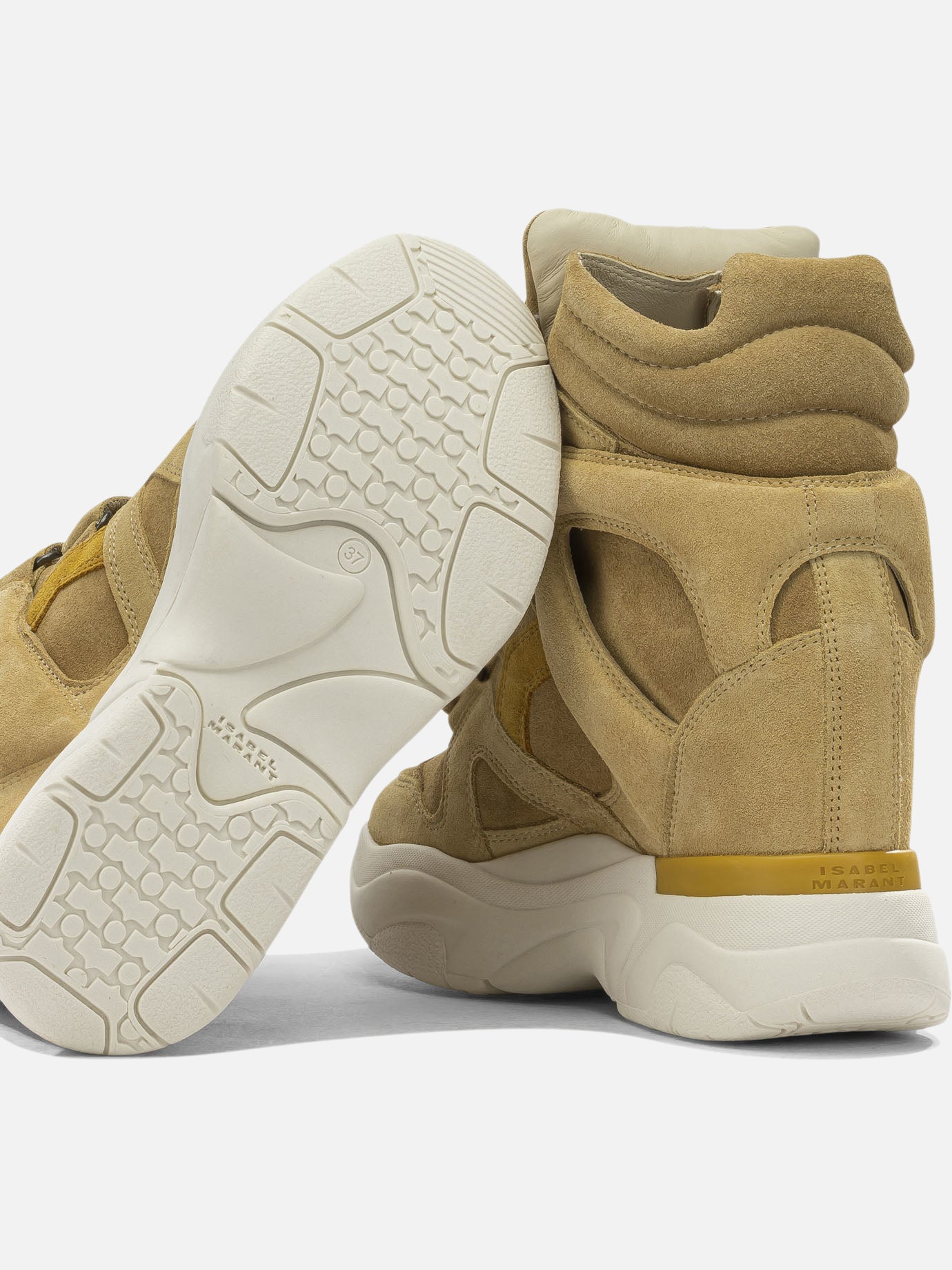 High top sneakers 100% leather - 100% rubber Beige - Isabel Marant Women | PDP | VIETTI Online Store | Zoom-Modal_5