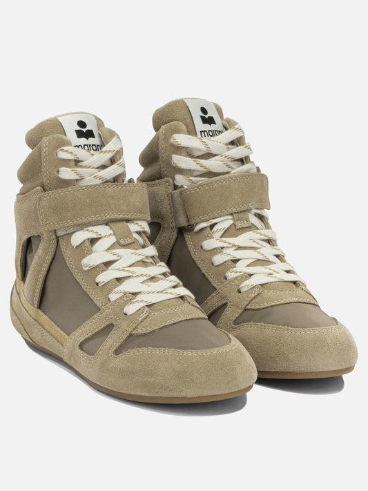 High top sneakers 100% leather - 100% rubber Beige - Isabel Marant Women | PLP | VIETTI Online Store | 2