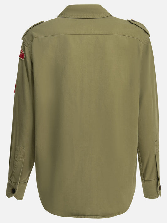 Overshirt jackets Logo Green - Isabel Marant Women | PLP | VIETTI Online Store | 2
