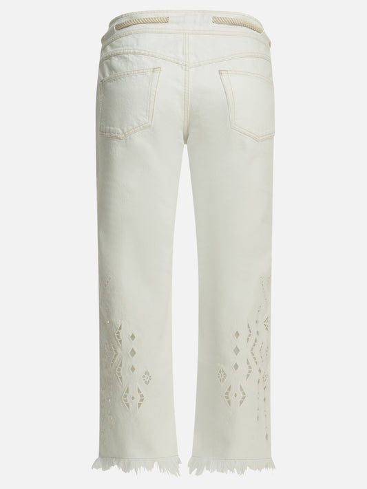 Straight-leg jeans Solid colour White - Isabel Marant Women | PLP | VIETTI Online Store | 2