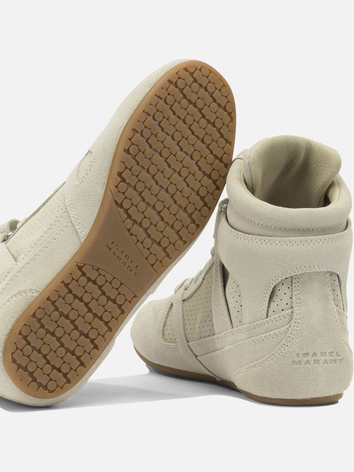 High top sneakers 100% suede leather - 100% rubber Beige - Isabel Marant Women | PDP | VIETTI Online Store | Zoom-Modal_5