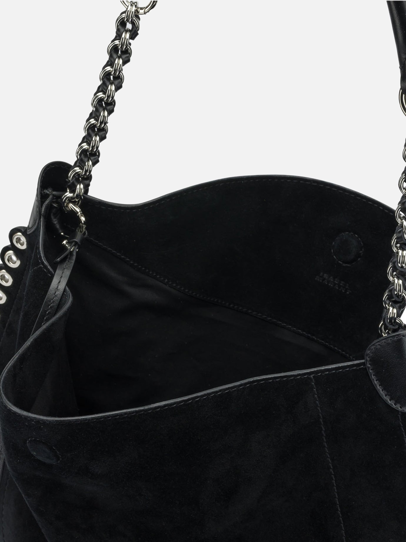 Medium bags 100% calf leather - Secondary fabric: 100% cow leather - Other fabric: 100% cotton Black - Isabel Marant Women | PDP | VIETTI Online Store | Zoom-Modal_5