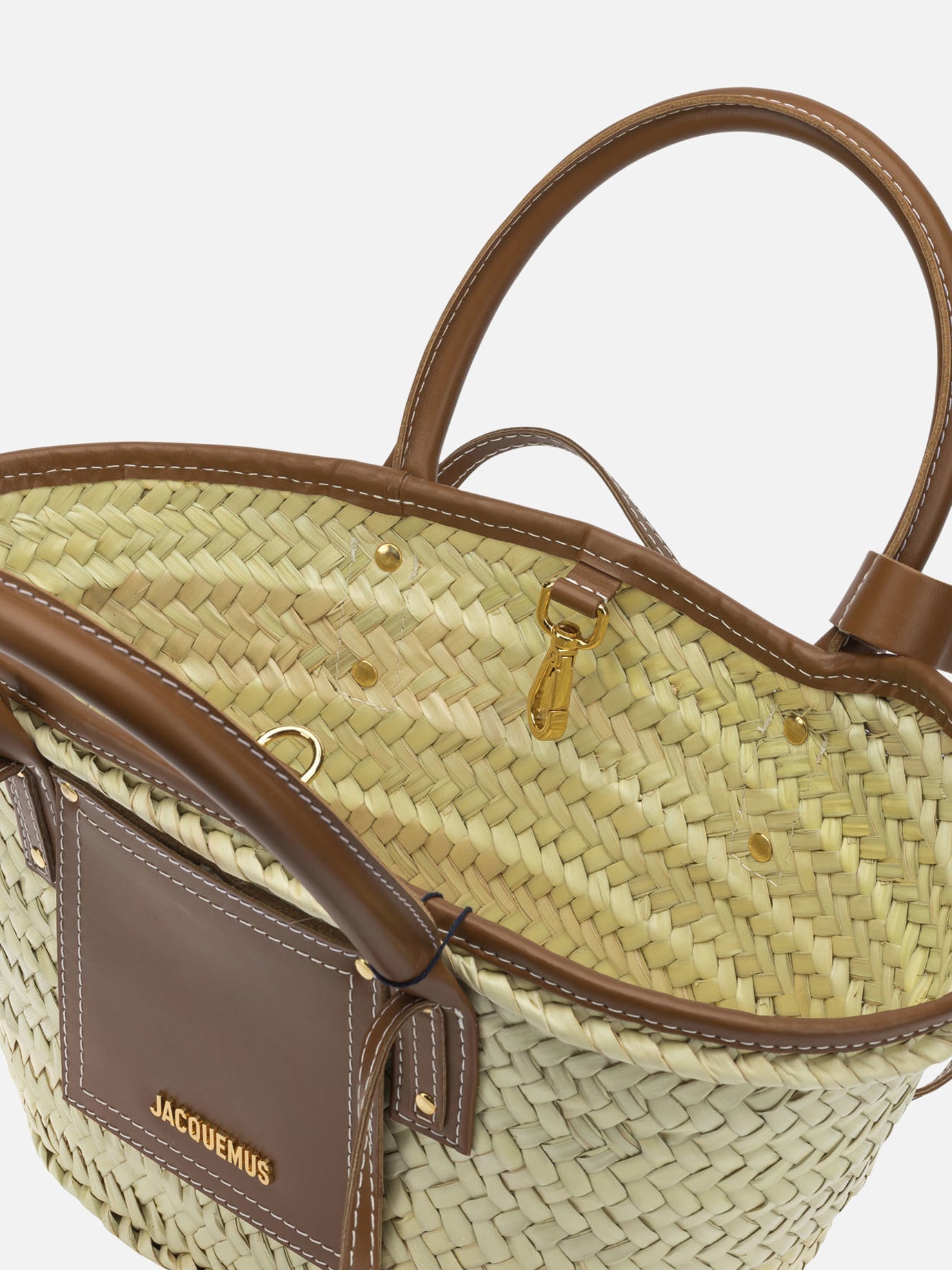 Medium bags 100% other fibers - Secondary fabric: 100% cow leather Brown - Jacquemus Women | PDP | VIETTI Online Store | Zoom-Modal_5