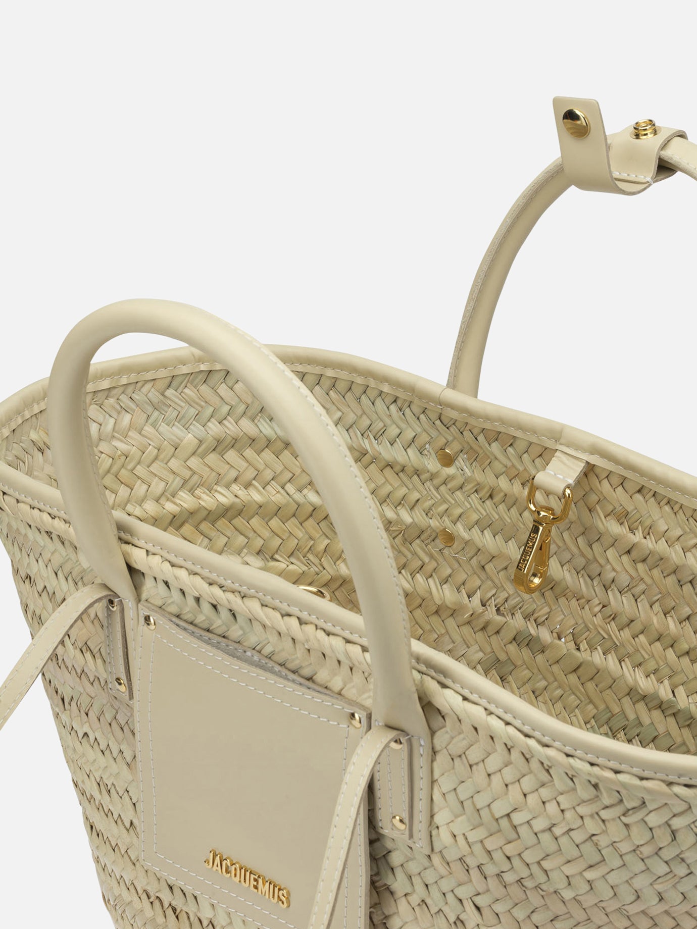 Medium bags 100% other fibers - Secondary fabric: 100% cow leather Beige - Jacquemus Women | PDP | VIETTI Online Store | Zoom-Modal_5