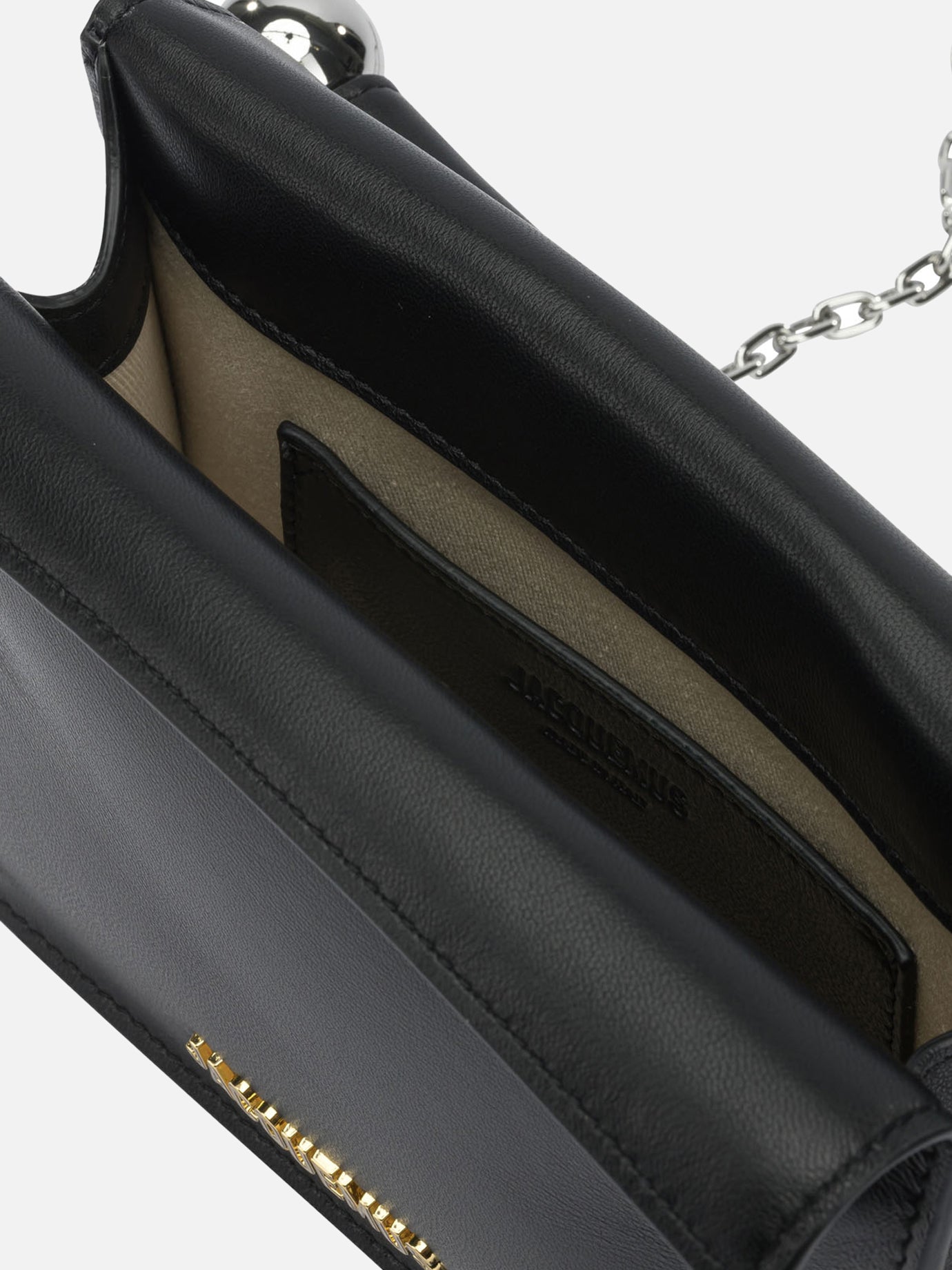 Pouch 100% lamb leather - Lining: 100% cotton Black - Jacquemus Women | PDP | VIETTI Online Store | Zoom-Modal_5