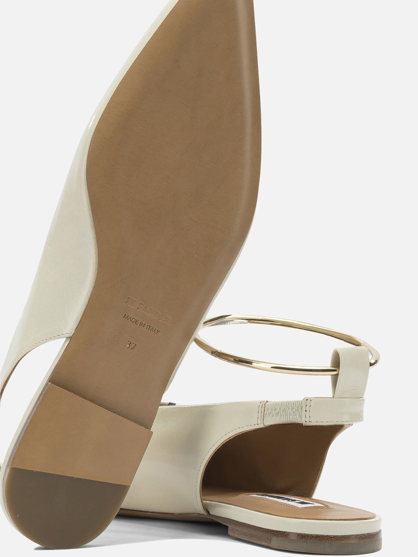 Classic ballet flats 100% goat leather - 100% cow leather Beige - Jil Sander Women | PDP | VIETTI Online Store | Zoom-Modal_5