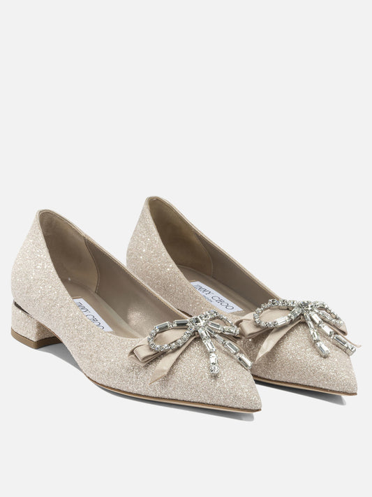 Pumps 95% textile 5% lamb leather - 80% calf leather 20% rubber Gold - Jimmy Choo Women | PLP | VIETTI Online Store | 2