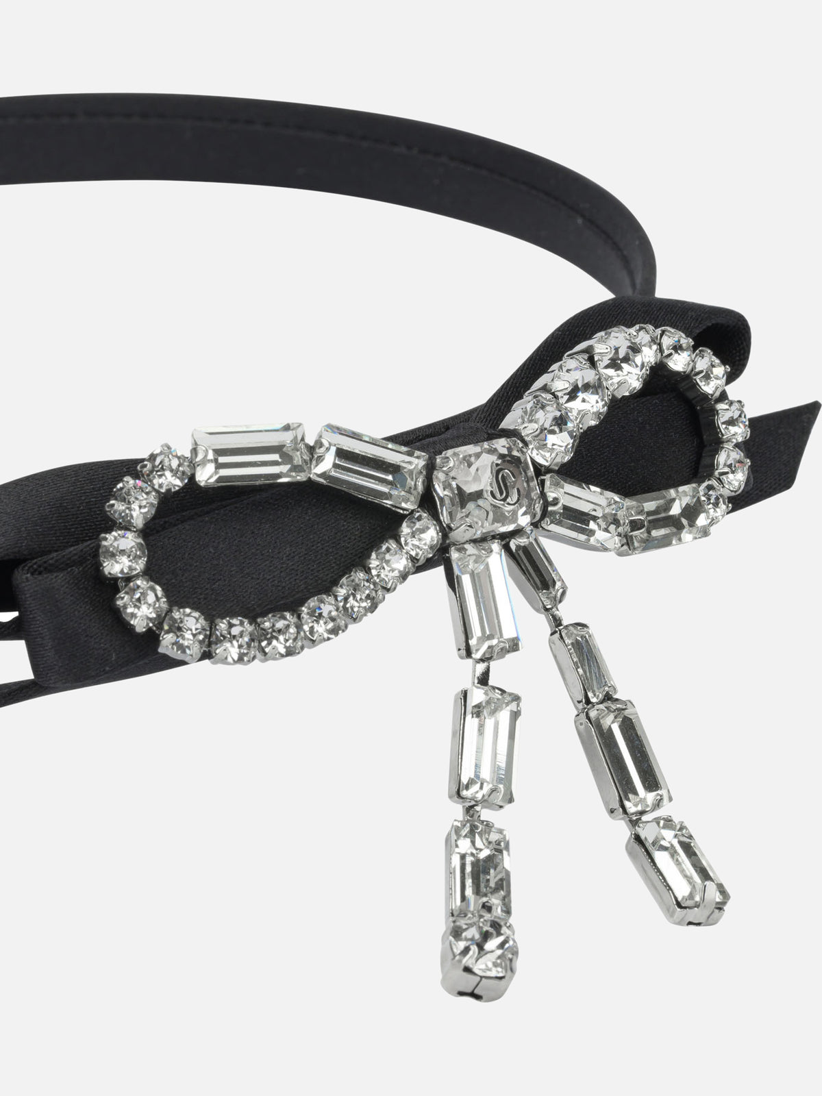 Jimmy Choo "Crystal Bow" headband Black